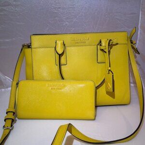 Kate Spade Cameron Medium Satchel Crossbody Yellow